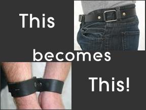 Belt that converts to a wrist restraint