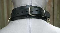 Leather bondage collar