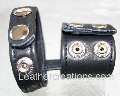 Garment leather ball stretcher and cock ring