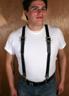 Brown Back Leather Suspenders